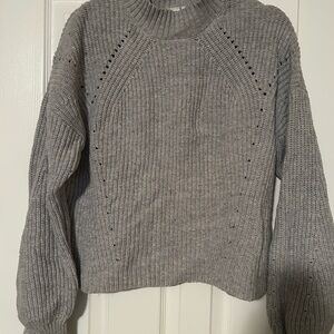 GAP Women's Ribbed Gray Sweater